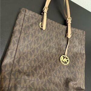 Michael Kors Brown Signature Tote Bag